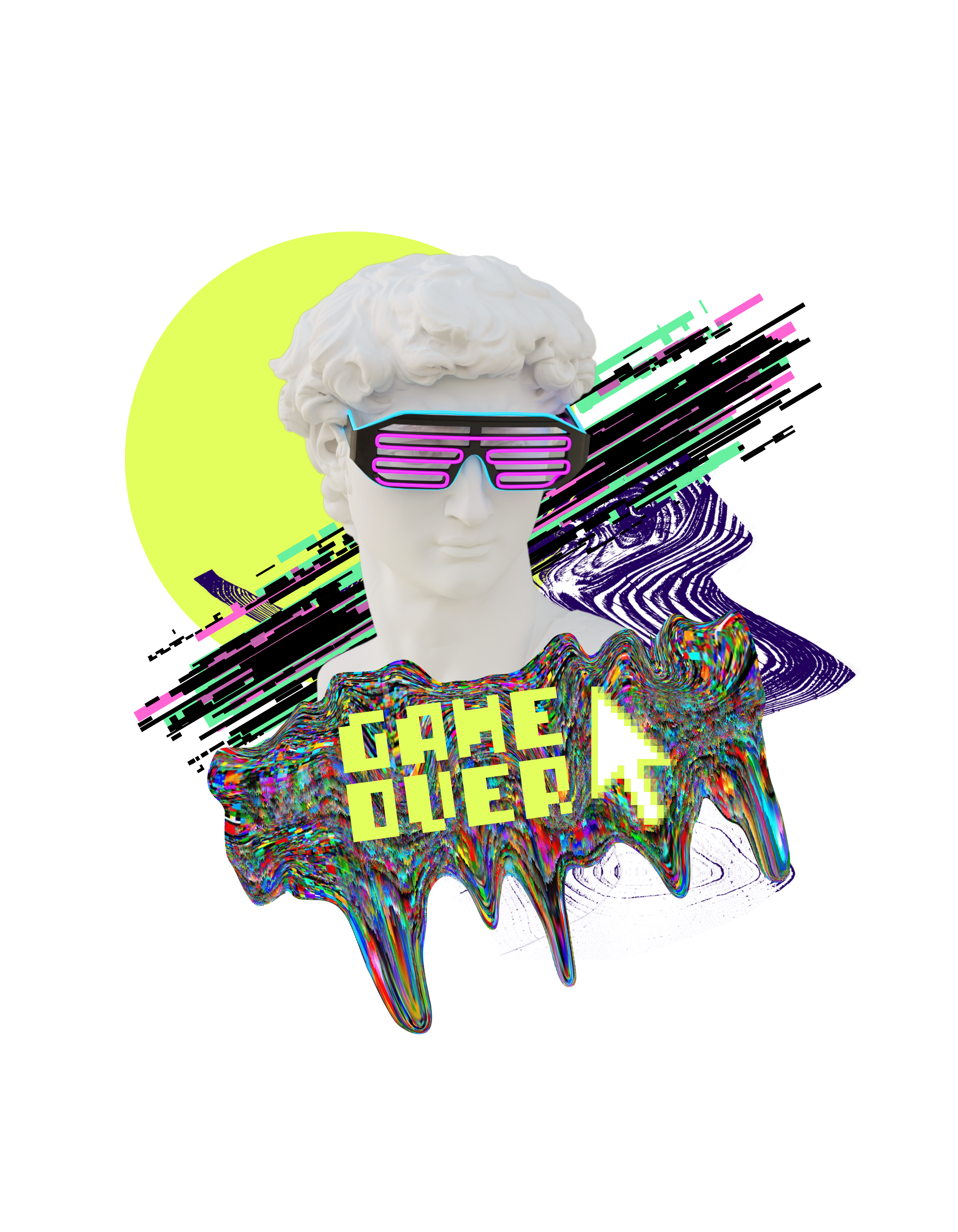 Game Over – Retro Glitch T-Shirt